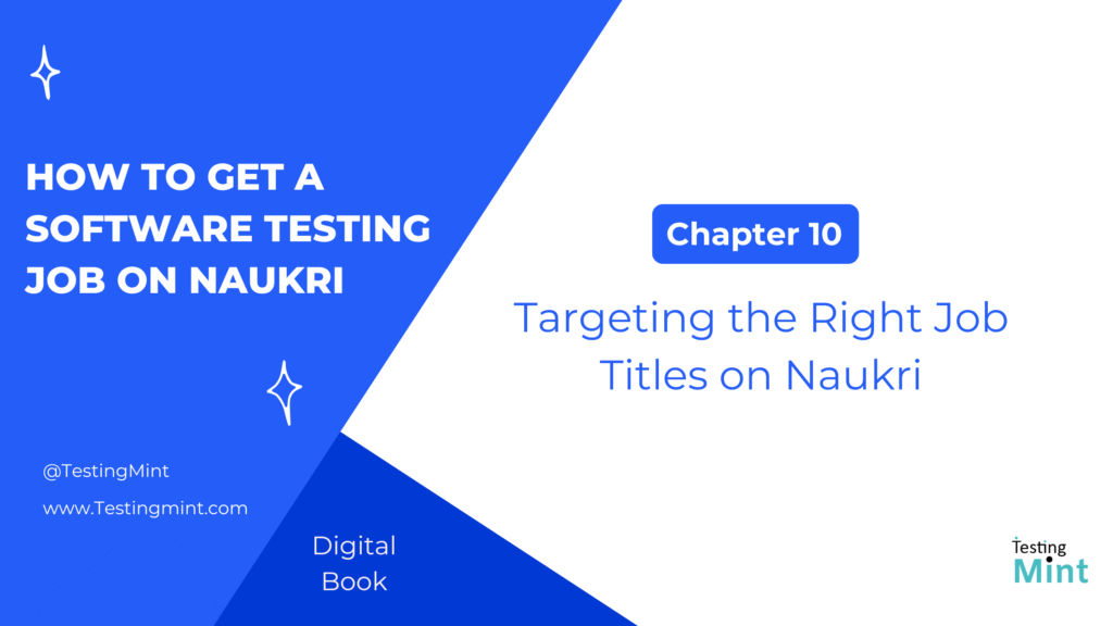 targeting the right job titles for software testing on Naukri